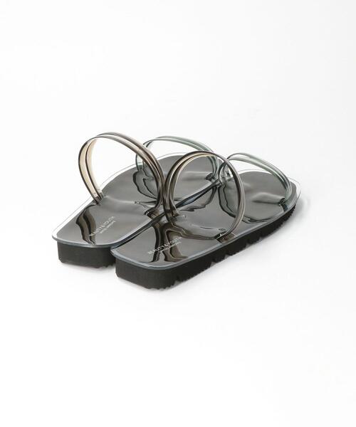 BEAUTY&YOUTH UNITED ARROWS（ビューティーアンドユースユナイテッドアローズ）の「BY クリアダブルラインサンダル ◆（サンダル・レディース・ブラック/ナチュラル・37/36/38）」の5枚目の写真