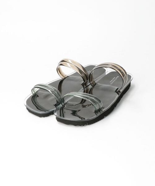 BEAUTY&YOUTH UNITED ARROWS（ビューティーアンドユースユナイテッドアローズ）の「BY クリアダブルラインサンダル ◆（サンダル・レディース・ブラック/ナチュラル・37/36/38）」の8枚目の写真