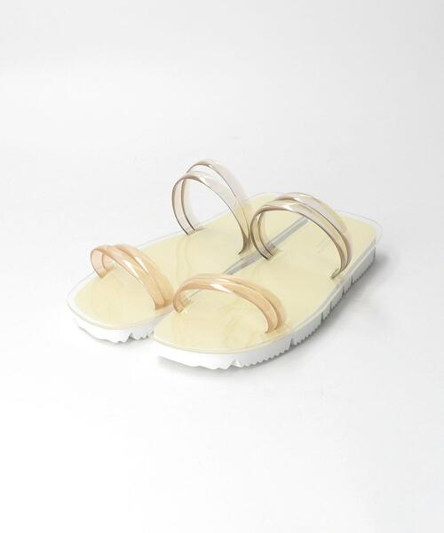 BEAUTY&YOUTH UNITED ARROWS（ビューティーアンドユースユナイテッドアローズ）の「BY クリアダブルラインサンダル ◆（サンダル・レディース・ブラック/ナチュラル・37/36/38）」の9枚目の写真