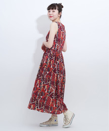 Dot＆Stripes CHILD WOMAN | LB“krasner” ノースリワンピース(ワンピース)