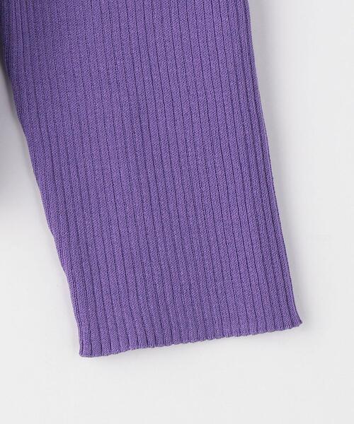green label relaxing（グリーンレーベルリラクシング）の「14G リブ ボートネック プルオーバー ニット -ウォッシャブル-（ニット/セーター・レディース・パープル/オフホワイト/シャーベット/ネイビー・FREE）」の9枚目の写真