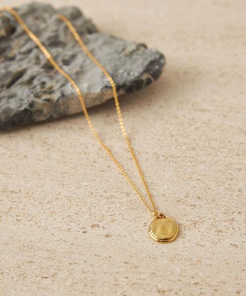 CITEN(シテン)の「<CITEN(シテン)>ニュアンスコイン プレート ネックレス(ネックレス・レディース・ゴールド/シルバー・FREE)」の3枚目の写真
