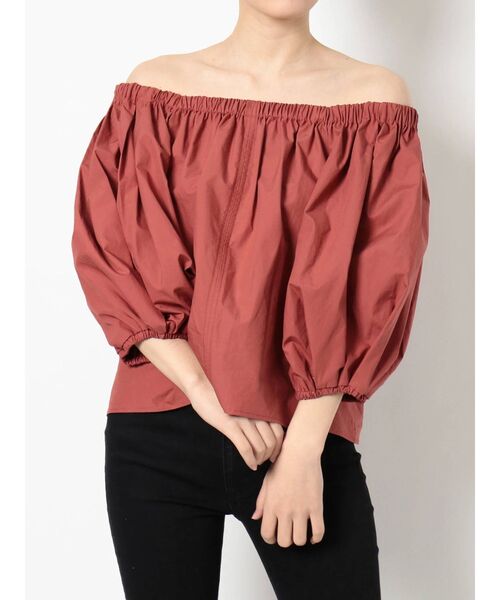 MURUA(ムルーア)の「ボリュームオフショルブラウス(シャツ/ブラウス・レディース・ホワイト/ブラック/オレンジ・FREE)」の16枚目の写真