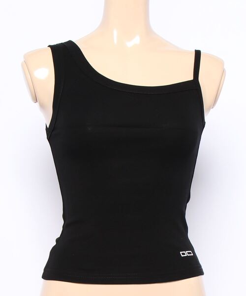 Anuenue（アヌエヌエ）の「両肩アシンメトリータンクトップ（タンクトップ・レディース・ブラック/グレー/ベージュ/ホワイト・S/M/L/2L）」の8枚目の写真