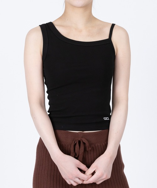 Anuenue（アヌエヌエ）の「両肩アシンメトリータンクトップ（タンクトップ・レディース・ブラック/グレー/ベージュ/ホワイト・S/M/L/2L）」の20枚目の写真