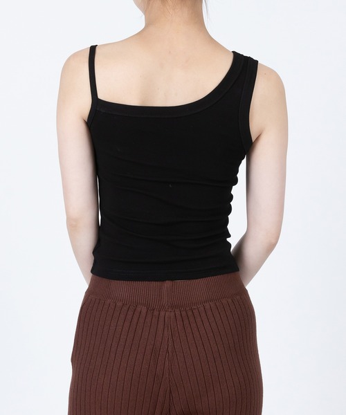 Anuenue（アヌエヌエ）の「両肩アシンメトリータンクトップ（タンクトップ・レディース・ブラック/グレー/ベージュ/ホワイト・S/M/L/2L）」の22枚目の写真