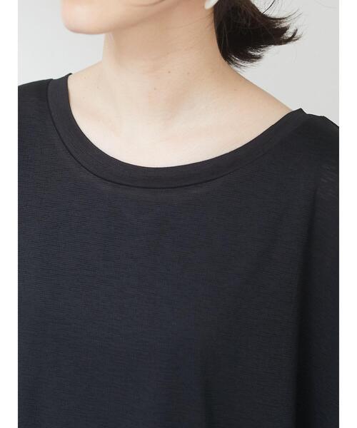 Green　Parks（グリーンパークス）の「SET2点 前後2wayシアーTEE＊（Tシャツ/カットソー・レディース・オレンジ/オフホワイト/ブラック・FREE）」の8枚目の写真