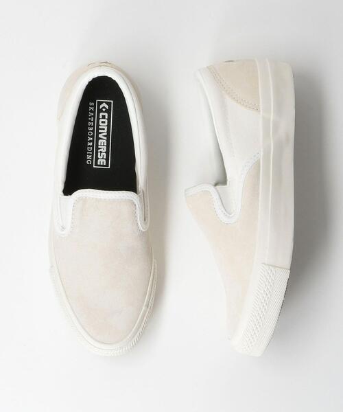 CONVERSE SKATEBOARDING(コンバーススケートボーディング)の「<CONVERSE(コンバース)>SKATEBOARDING スリッポン スニーカー(スニーカー・レディース・ホワイト/ブラック・23cm/23.5cm/24cm/24.5cm/25cm)」の9枚目の写真