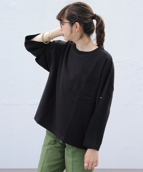 ORCIVAL(オーシバル)の「ORCIVAL/オーシバル 30JERSEY ワイドクルーネック3/4スリーブ ソリッド WIDE CREWNECK 3/4SLEEVE SOLID #OR-C0026HCJ(Tシャツ/カットソー・レディース・ブラック/モカ/ナチュラル・1)」の20枚目の写真
