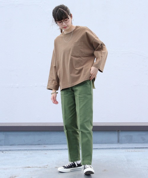 ORCIVAL(オーシバル)の「ORCIVAL/オーシバル 30JERSEY ワイドクルーネック3/4スリーブ ソリッド WIDE CREWNECK 3/4SLEEVE SOLID #OR-C0026HCJ(Tシャツ/カットソー・レディース・ブラック/モカ/ナチュラル・1)」の11枚目の写真