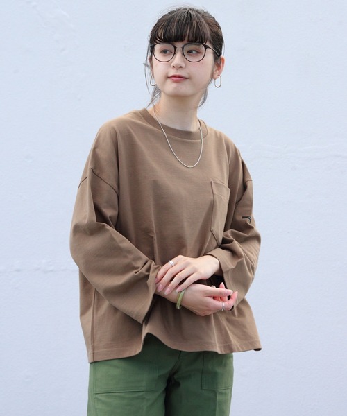 ORCIVAL(オーシバル)の「ORCIVAL/オーシバル 30JERSEY ワイドクルーネック3/4スリーブ ソリッド WIDE CREWNECK 3/4SLEEVE SOLID #OR-C0026HCJ(Tシャツ/カットソー・レディース・ブラック/モカ/ナチュラル・1)」の17枚目の写真
