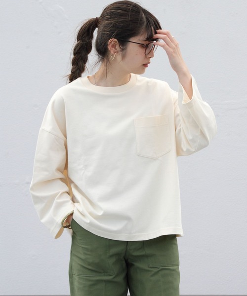 ORCIVAL(オーシバル)の「ORCIVAL/オーシバル 30JERSEY ワイドクルーネック3/4スリーブ ソリッド WIDE CREWNECK 3/4SLEEVE SOLID #OR-C0026HCJ(Tシャツ/カットソー・レディース・ブラック/モカ/ナチュラル・1)」の9枚目の写真
