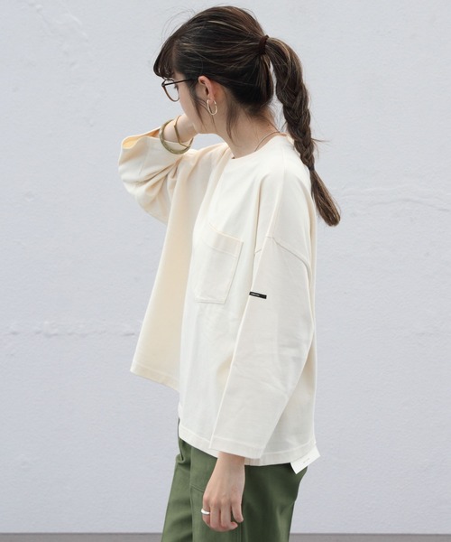 ORCIVAL(オーシバル)の「ORCIVAL/オーシバル 30JERSEY ワイドクルーネック3/4スリーブ ソリッド WIDE CREWNECK 3/4SLEEVE SOLID #OR-C0026HCJ(Tシャツ/カットソー・レディース・ブラック/モカ/ナチュラル・1)」の15枚目の写真