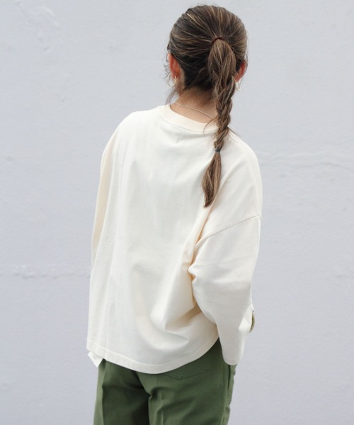 ORCIVAL(オーシバル)の「ORCIVAL/オーシバル 30JERSEY ワイドクルーネック3/4スリーブ ソリッド WIDE CREWNECK 3/4SLEEVE SOLID #OR-C0026HCJ(Tシャツ/カットソー・レディース・ブラック/モカ/ナチュラル・1)」の21枚目の写真