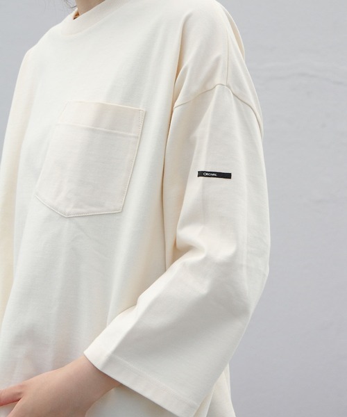 ORCIVAL(オーシバル)の「ORCIVAL/オーシバル 30JERSEY ワイドクルーネック3/4スリーブ ソリッド WIDE CREWNECK 3/4SLEEVE SOLID #OR-C0026HCJ(Tシャツ/カットソー・レディース・ブラック/モカ/ナチュラル・1)」の12枚目の写真