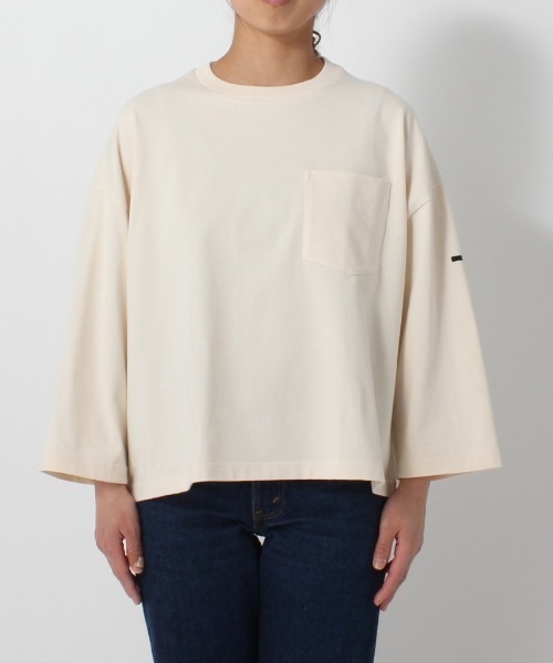 ORCIVAL(オーシバル)の「ORCIVAL/オーシバル 30JERSEY ワイドクルーネック3/4スリーブ ソリッド WIDE CREWNECK 3/4SLEEVE SOLID #OR-C0026HCJ(Tシャツ/カットソー・レディース・ブラック/モカ/ナチュラル・1)」の22枚目の写真