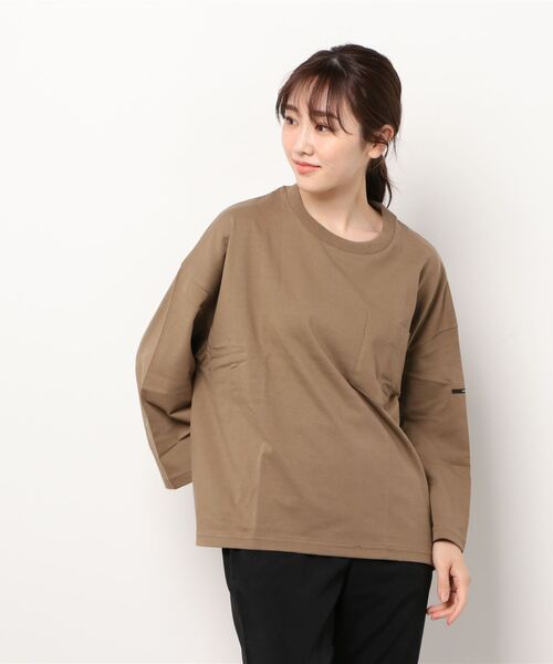 ORCIVAL(オーシバル)の「ORCIVAL/オーシバル 30JERSEY ワイドクルーネック3/4スリーブ ソリッド WIDE CREWNECK 3/4SLEEVE SOLID #OR-C0026HCJ(Tシャツ/カットソー・レディース・ブラック/モカ/ナチュラル・1)」の5枚目の写真
