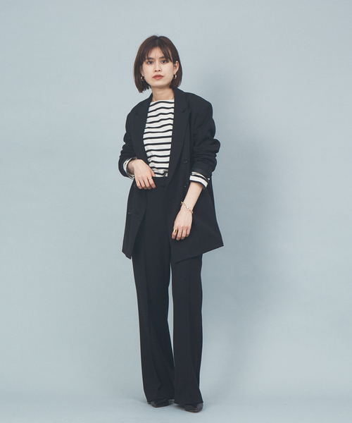 Rouge vif Anna(ルージュヴィフアンナ)の「【セットアップ対応】ダブルジャケット(テーラードジャケット・レディース・ブラック・38/36)」の6枚目の写真