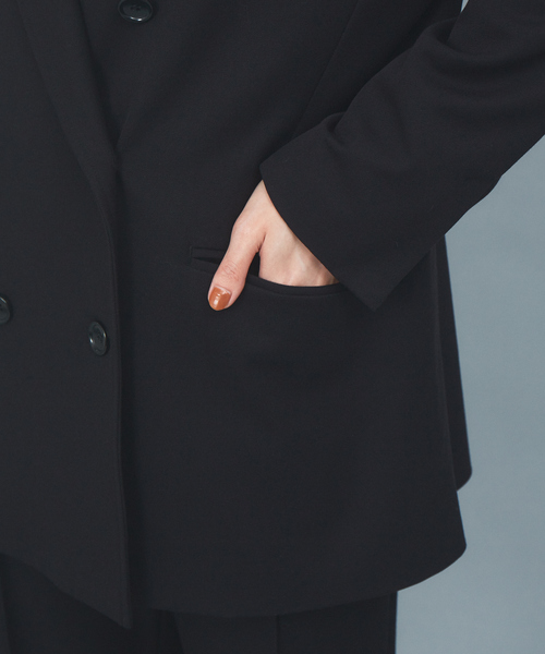 Rouge vif Anna(ルージュヴィフアンナ)の「【セットアップ対応】ダブルジャケット(テーラードジャケット・レディース・ブラック・38/36)」の11枚目の写真