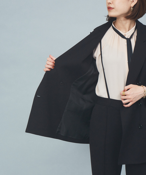 Rouge vif Anna(ルージュヴィフアンナ)の「【セットアップ対応】ダブルジャケット(テーラードジャケット・レディース・ブラック・38/36)」の3枚目の写真