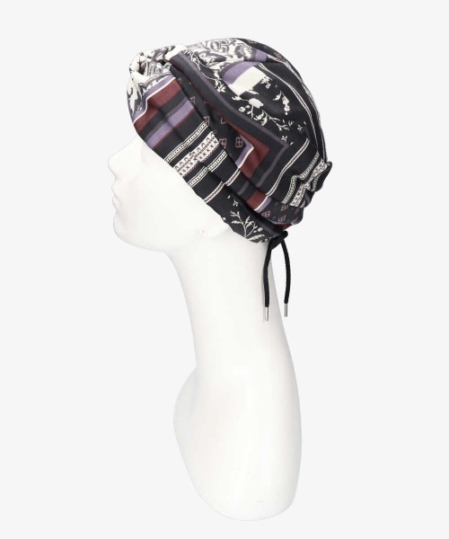 OVERRIDE（オーバーライド）の「OVERRIDE SCARF HEADWRAP（ヘアバンド・レディース・ブルー/ブラック/ベージュ・FREE）」の11枚目の写真