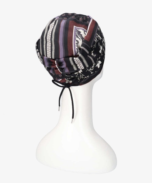 OVERRIDE（オーバーライド）の「OVERRIDE SCARF HEADWRAP（ヘアバンド・レディース・ブルー/ブラック/ベージュ・FREE）」の6枚目の写真