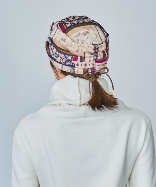 OVERRIDE（オーバーライド）の「OVERRIDE SCARF HEADWRAP（ヘアバンド・レディース・ブルー/ブラック/ベージュ・FREE）」の15枚目の写真