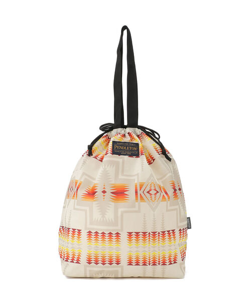 PENDLETON(ペンドルトン)の「MANASTASH×PENDLETON(マナスタッシュ×ペンドルトン) ECO BAG エコバッグ(トートバッグ・メンズ・ブラック/オフホワイト/カーキ・FREE)」の1枚目の写真