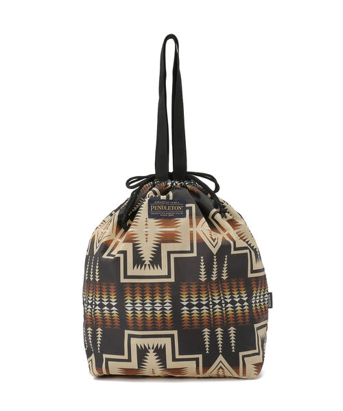 PENDLETON(ペンドルトン)の「MANASTASH×PENDLETON(マナスタッシュ×ペンドルトン) ECO BAG エコバッグ(トートバッグ・メンズ・ブラック/オフホワイト/カーキ・FREE)」の2枚目の写真