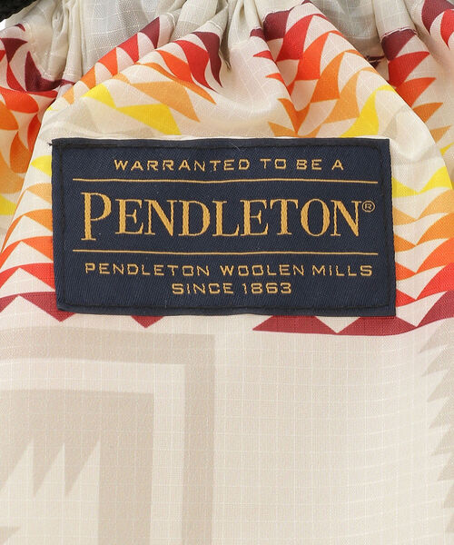 PENDLETON(ペンドルトン)の「MANASTASH×PENDLETON(マナスタッシュ×ペンドルトン) ECO BAG エコバッグ(トートバッグ・メンズ・ブラック/オフホワイト/カーキ・FREE)」の10枚目の写真