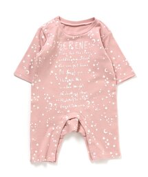 /ユニ前開き総柄カバーオール(星柄・ロゴ）