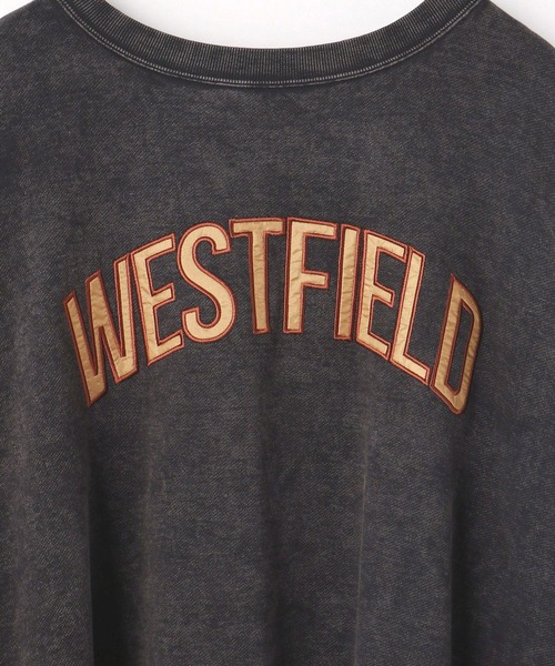 179/WG（イチナナキュウダブルジー）の「スノーウォッシュワッペンスウェット（Tシャツ/カットソー・レディース・ブラック/グリーン・FREE）」の7枚目の写真