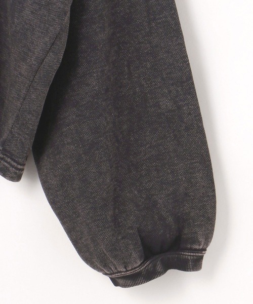 179/WG（イチナナキュウダブルジー）の「スノーウォッシュワッペンスウェット（Tシャツ/カットソー・レディース・ブラック/グリーン・FREE）」の11枚目の写真