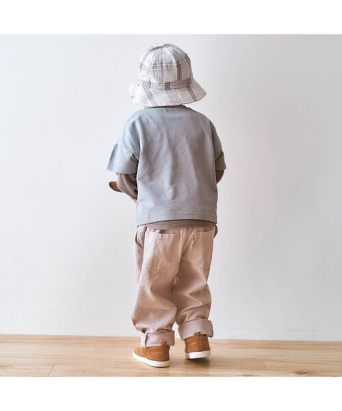 apres les cours（アプレレクール）の「スターパッチ２PTシャツ（Tシャツ/カットソー・キッズ・グリーン/オレンジ/サックスブルー・90/100/110/130/140/80/120）」の5枚目の写真