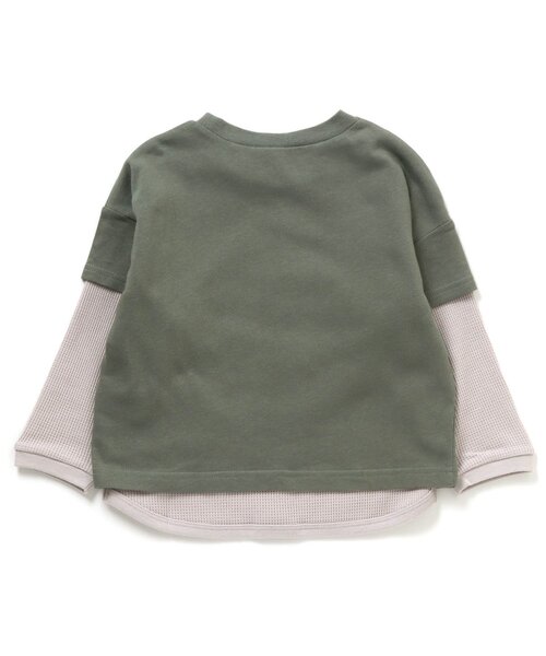 apres les cours（アプレレクール）の「スターパッチ２PTシャツ（Tシャツ/カットソー・キッズ・グリーン/オレンジ/サックスブルー・90/100/110/130/140/80/120）」の17枚目の写真