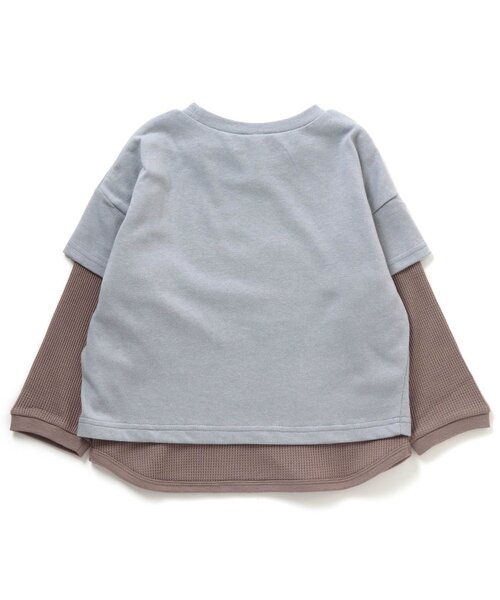 apres les cours（アプレレクール）の「スターパッチ２PTシャツ（Tシャツ/カットソー・キッズ・グリーン/オレンジ/サックスブルー・90/100/110/130/140/80/120）」の19枚目の写真