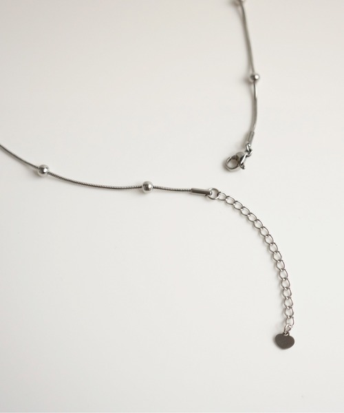 ieLS（イエルズ）の「金属アレルギー対応 「ieLS」 ステンレス ボールチェーン ネックレス（ネックレス・メンズ・シルバー/シルバー系その他・45cm/37cm）」の3枚目の写真