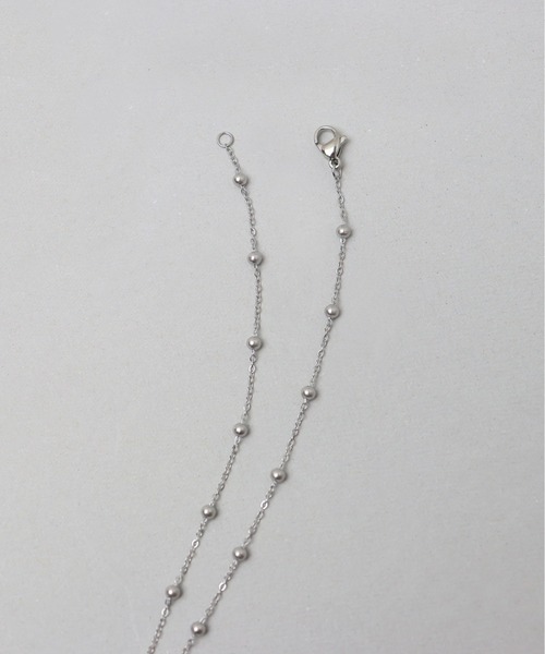ieLS（イエルズ）の「金属アレルギー対応 「ieLS」 ステンレス ボールチェーン ネックレス（ネックレス・メンズ・シルバー/シルバー系その他・45cm/37cm）」の11枚目の写真