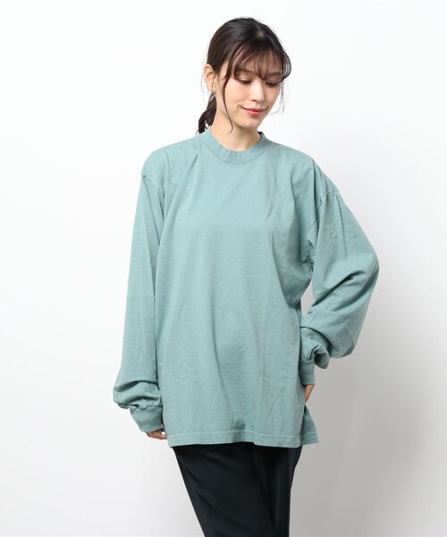 LOS ANGELES APPAREL(ロサンゼルスアパレル)の「【LOS ANGELES APPAREL】LA APPAREL 6.5oz GARMENT DYED CREW L/S TEE(Tシャツ/カットソー・レディース・ホワイト/ブラック/グレー/ゴールド/グリーン/ブルー/オレンジ・X-LARGE/LARGE/MEDIUM/SMALL)」の1枚目の写真