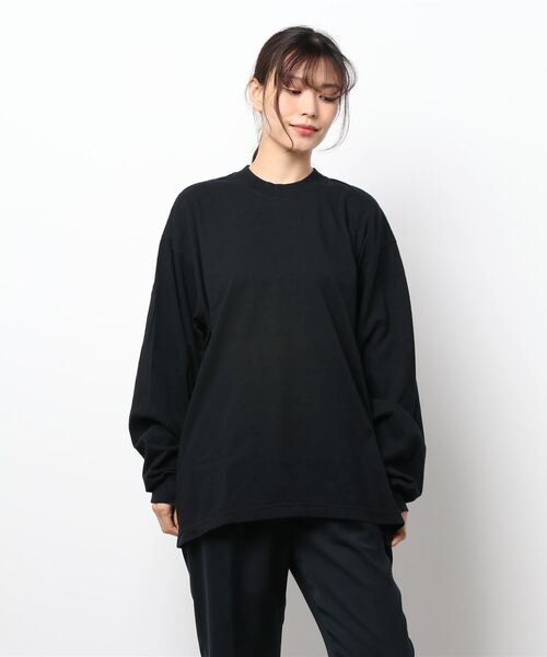 LOS ANGELES APPAREL(ロサンゼルスアパレル)の「【LOS ANGELES APPAREL】LA APPAREL 6.5oz GARMENT DYED CREW L/S TEE(Tシャツ/カットソー・レディース・ホワイト/ブラック/グレー/ゴールド/グリーン/ブルー/オレンジ・X-LARGE/LARGE/MEDIUM/SMALL)」の3枚目の写真
