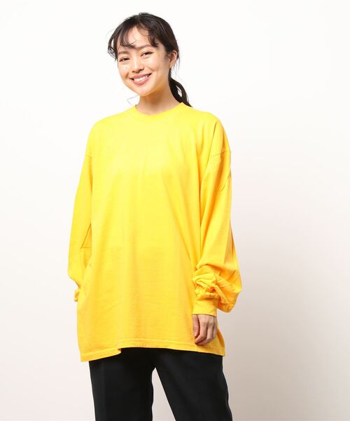 LOS ANGELES APPAREL(ロサンゼルスアパレル)の「【LOS ANGELES APPAREL】LA APPAREL 6.5oz GARMENT DYED CREW L/S TEE(Tシャツ/カットソー・レディース・ホワイト/ブラック/グレー/ゴールド/グリーン/ブルー/オレンジ・X-LARGE/LARGE/MEDIUM/SMALL)」の12枚目の写真