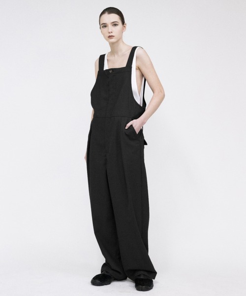 VOAAOV(ヴォアーブ)の「【VOAAOV】 vintage wool overall(サロペット/オーバーオール・メンズ・ブラック/ブラウン・1/2)」の5枚目の写真