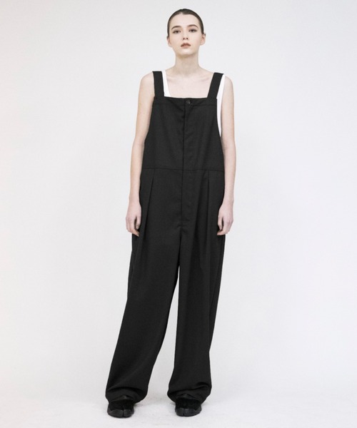 VOAAOV(ヴォアーブ)の「【VOAAOV】 vintage wool overall(サロペット/オーバーオール・メンズ・ブラック/ブラウン・1/2)」の3枚目の写真