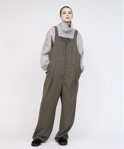 VOAAOV(ヴォアーブ)の「【VOAAOV】 vintage wool overall(サロペット/オーバーオール・メンズ・ブラック/ブラウン・1/2)」の7枚目の写真