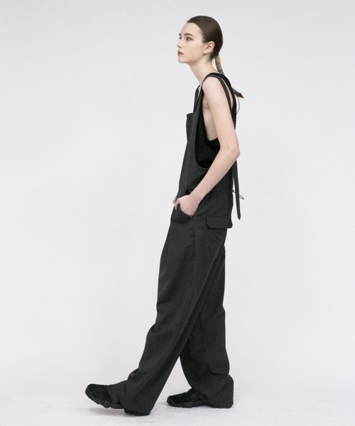 VOAAOV(ヴォアーブ)の「【VOAAOV】 vintage wool overall(サロペット/オーバーオール・メンズ・ブラック/ブラウン・1/2)」の4枚目の写真