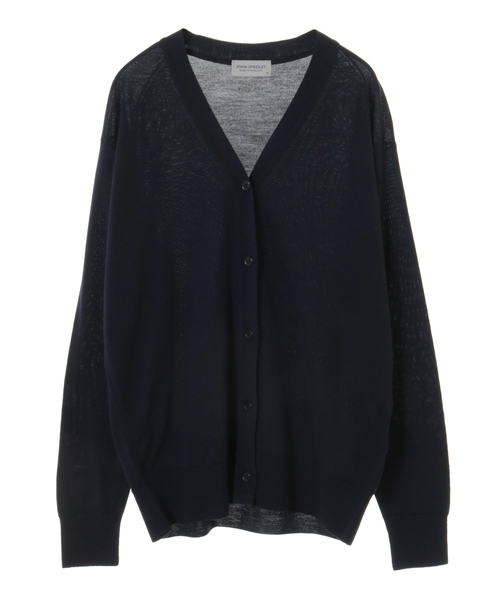 JOHN SMEDLEY✖️マルティニークネイビー カーディガン S