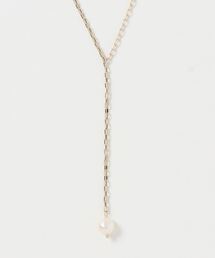 NATURAL BEAUTY BASIC | 淡水パールドロップＹネックレス(ネックレス)