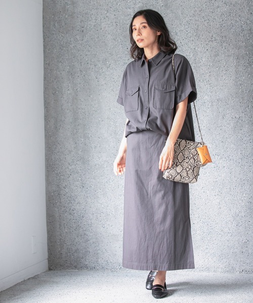 LEPSIM（レプシィム）の「ミリタリーポケシャツ　955651（シャツ/ブラウス・レディース・ネイビー/グレー/ライトグリーン・FREE）」の13枚目の写真