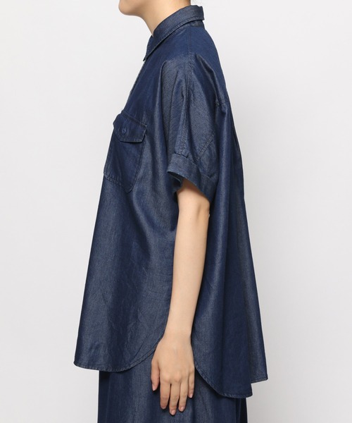 LEPSIM（レプシィム）の「ミリタリーポケシャツ　955651（シャツ/ブラウス・レディース・ネイビー/グレー/ライトグリーン・FREE）」の16枚目の写真