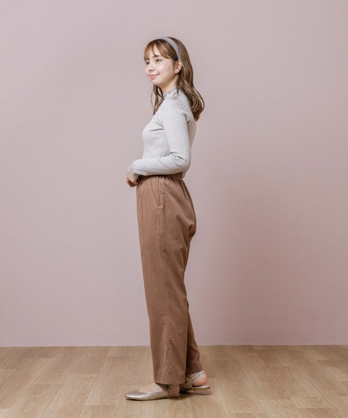 flower（フラワー）の「ブライトリブニット（ニット/セーター・レディース・ホワイト/ベージュ/ピンク・FREE）」の6枚目の写真